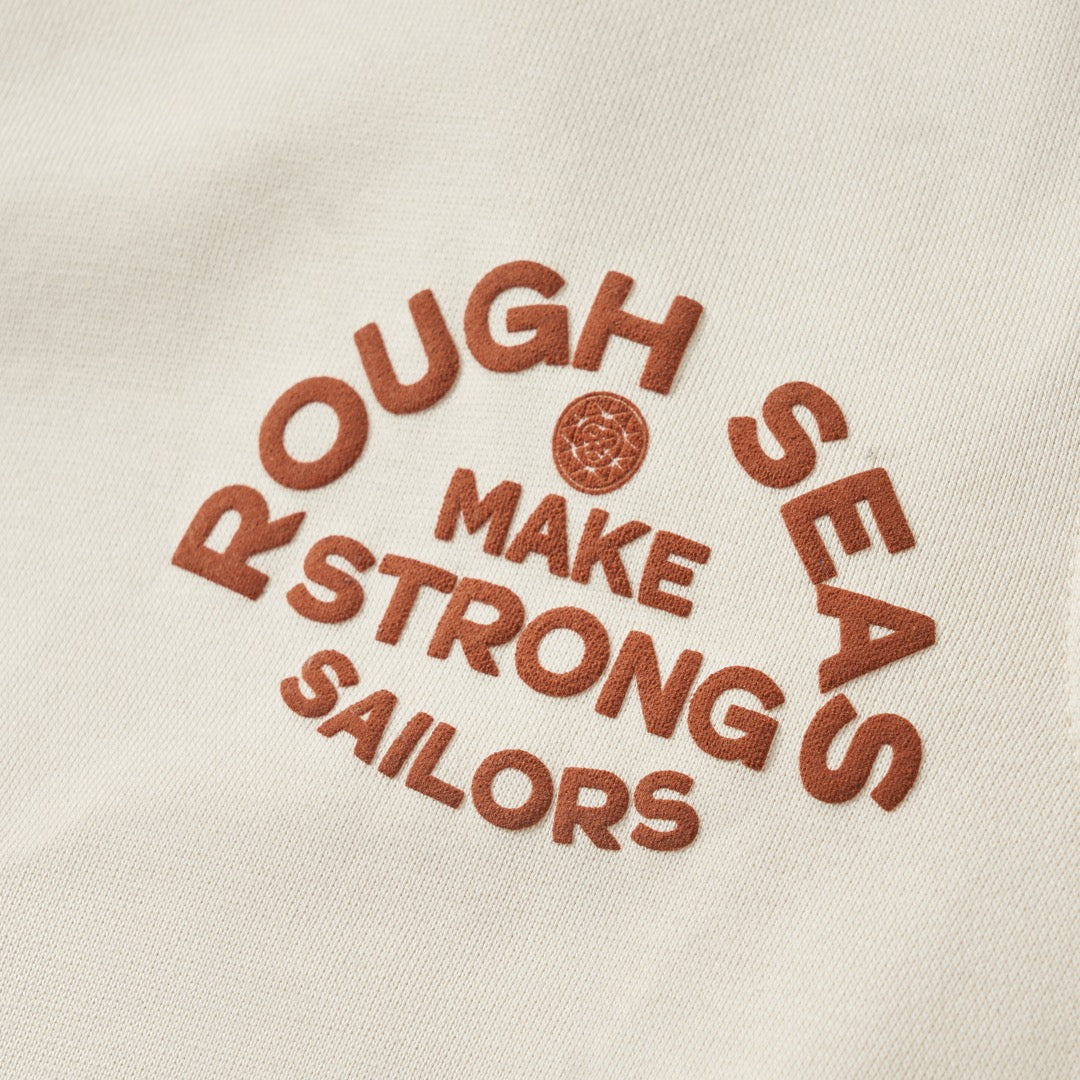 Women's Rough Seas Make Strong Sailors Off White Hoodie