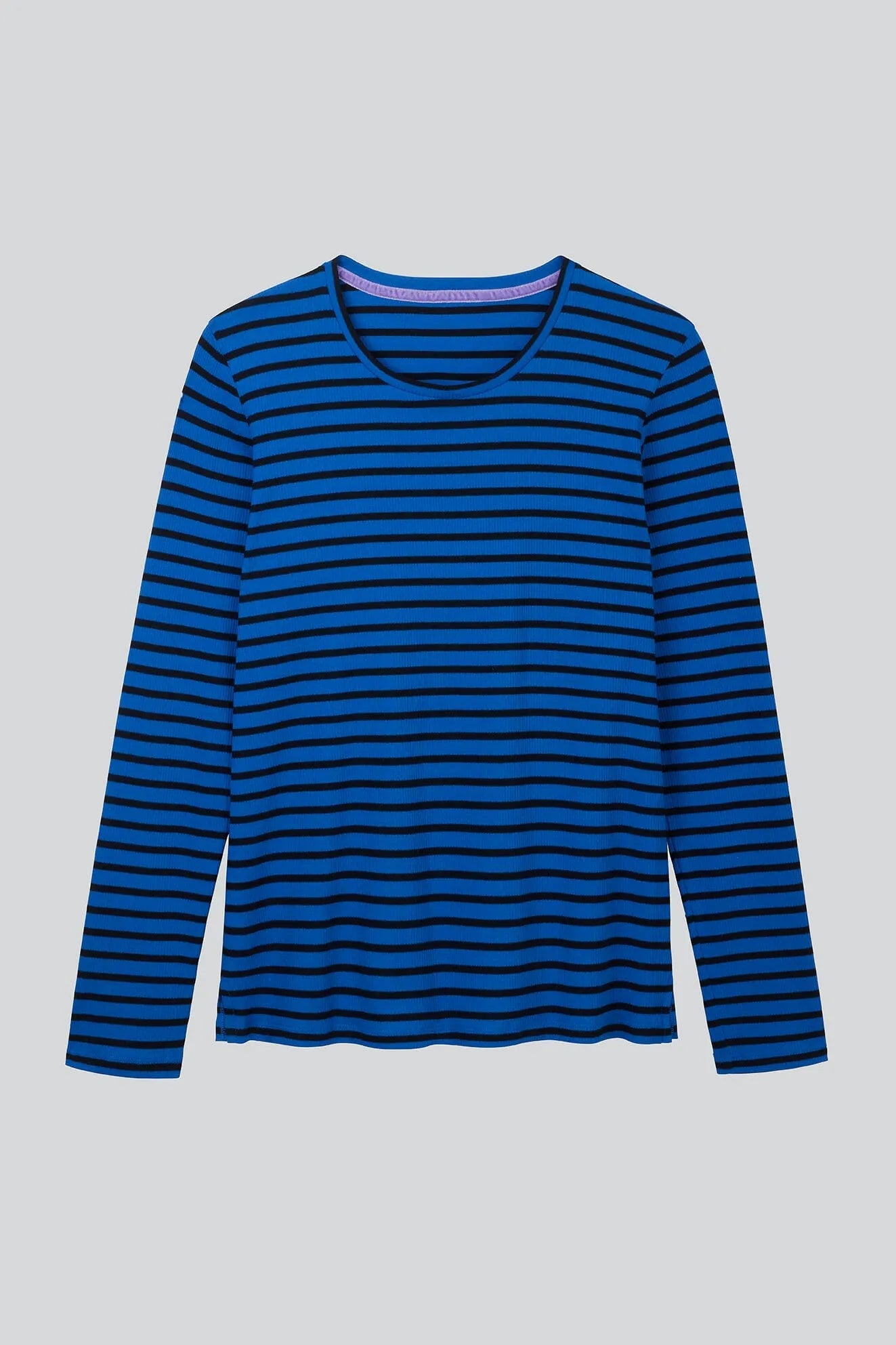 Women's Striped Crew Neck T Shirt in Organic Cotton