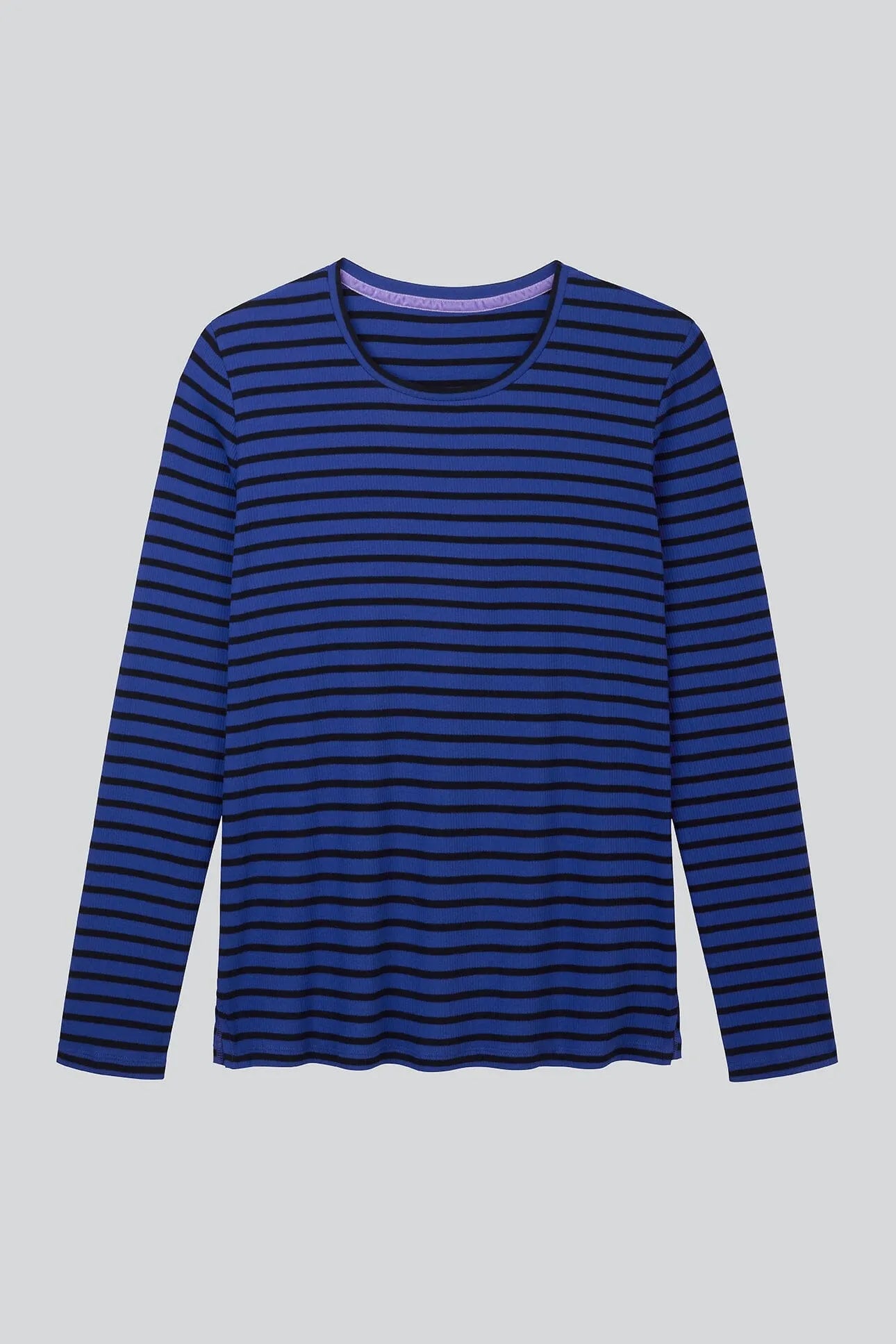 Women's Striped Crew Neck T Shirt in Organic Cotton