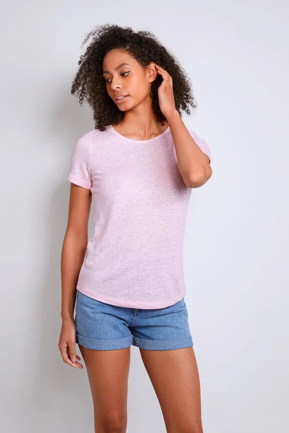 Women's Linen T-Shirt 100 Percent Linen