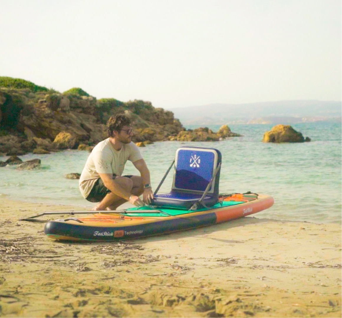 Adaptive Inflatable Paddle Board Seat for SUP and Kayak