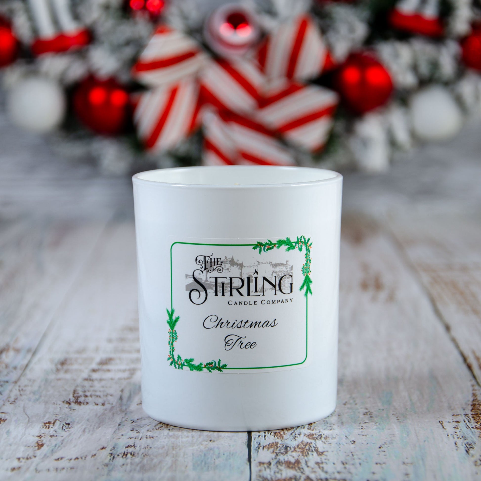 Large Christmas Tree Candle