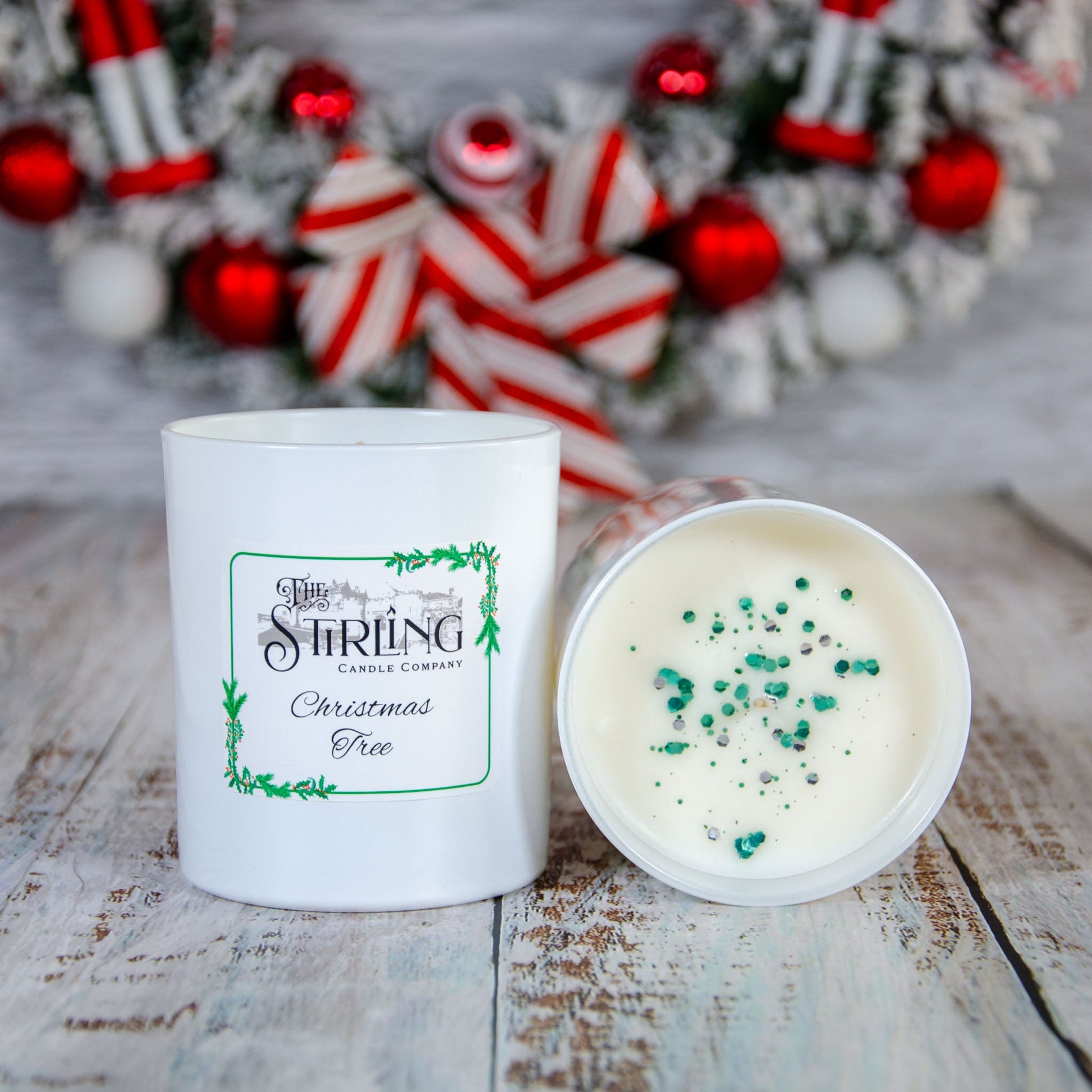 Large Christmas Tree Candle