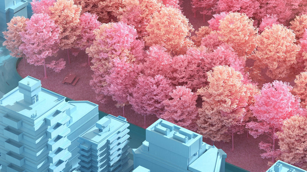 Dreamscapes and Artificial Architecture Digital Art Print