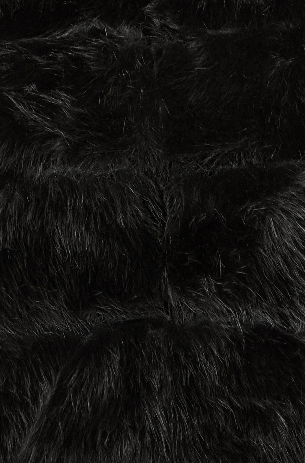 Black Luxe Faux Fur Coat