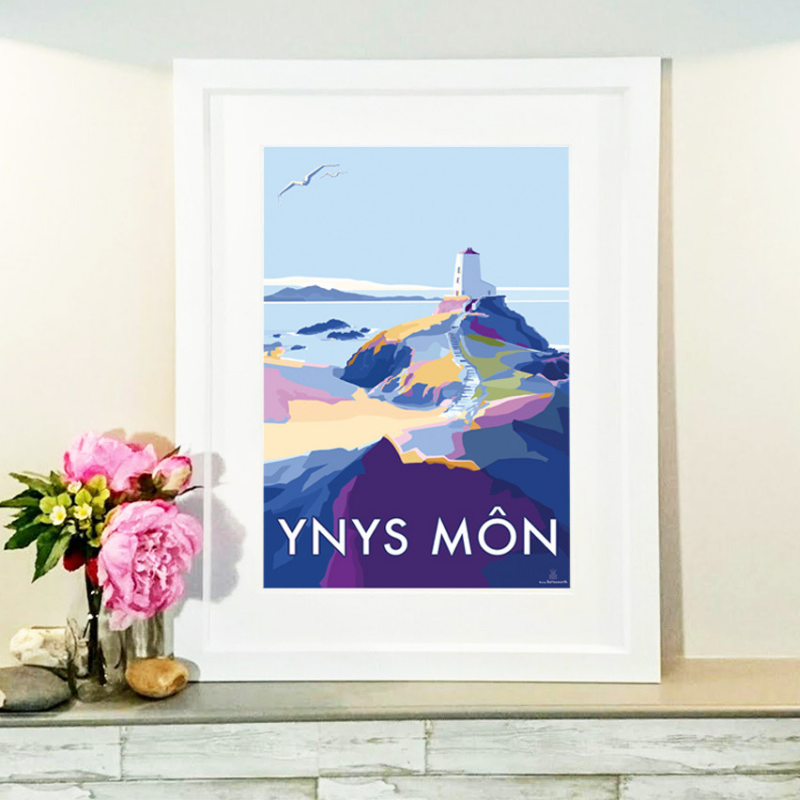 Ynys Mon Anglesey Vintage Travel Poster
