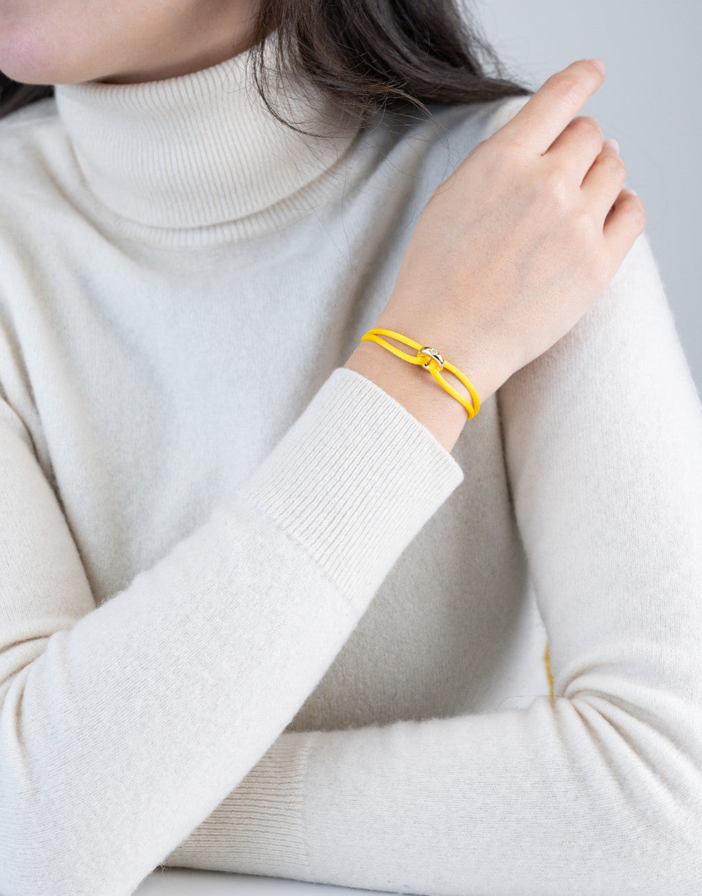 Golden Diamond Cord Bracelet