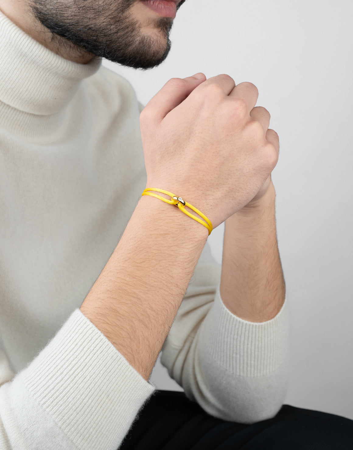 Golden Diamond Cord Bracelet