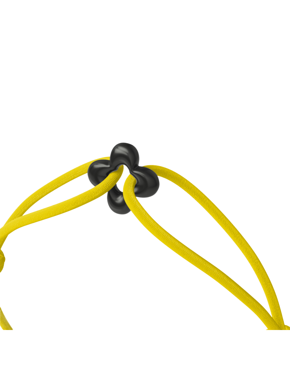 Mini Black Clover Onyx Cord Bracelet