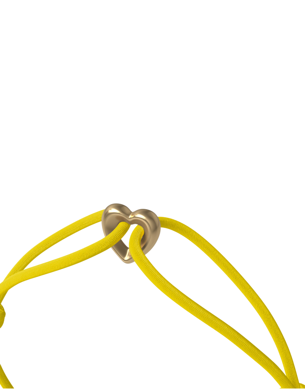 Golden Heart Cord Bracelet