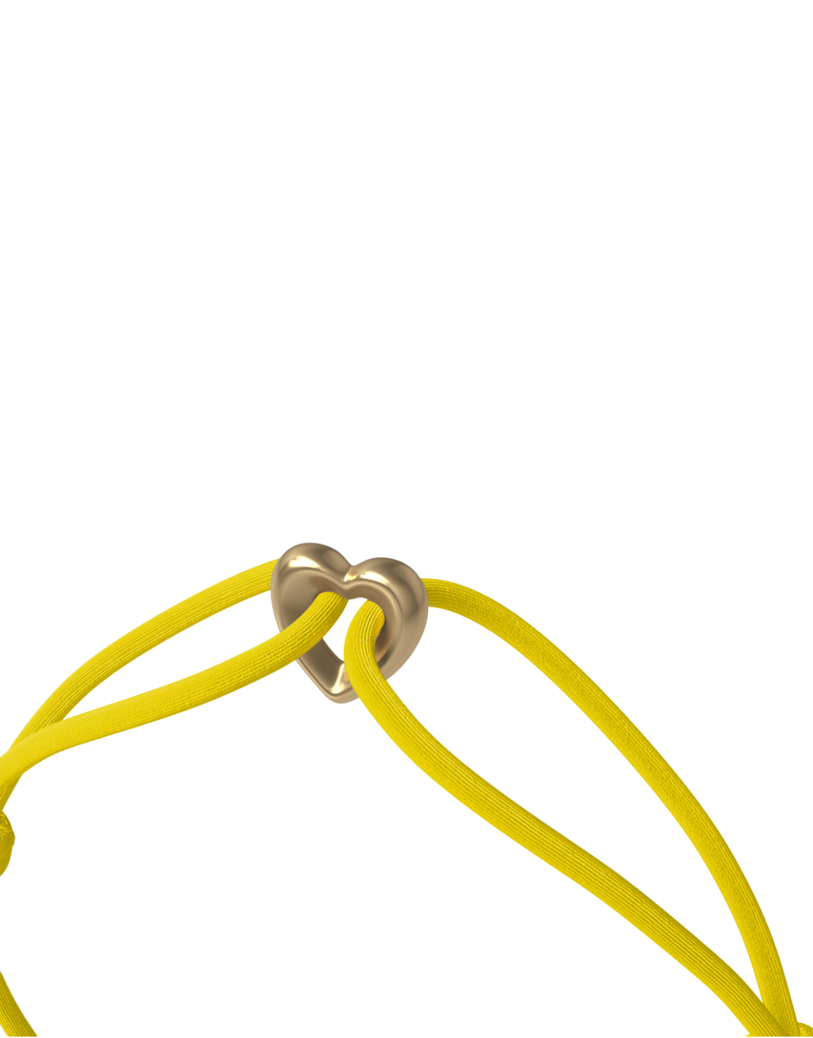 Golden Heart Cord Bracelet