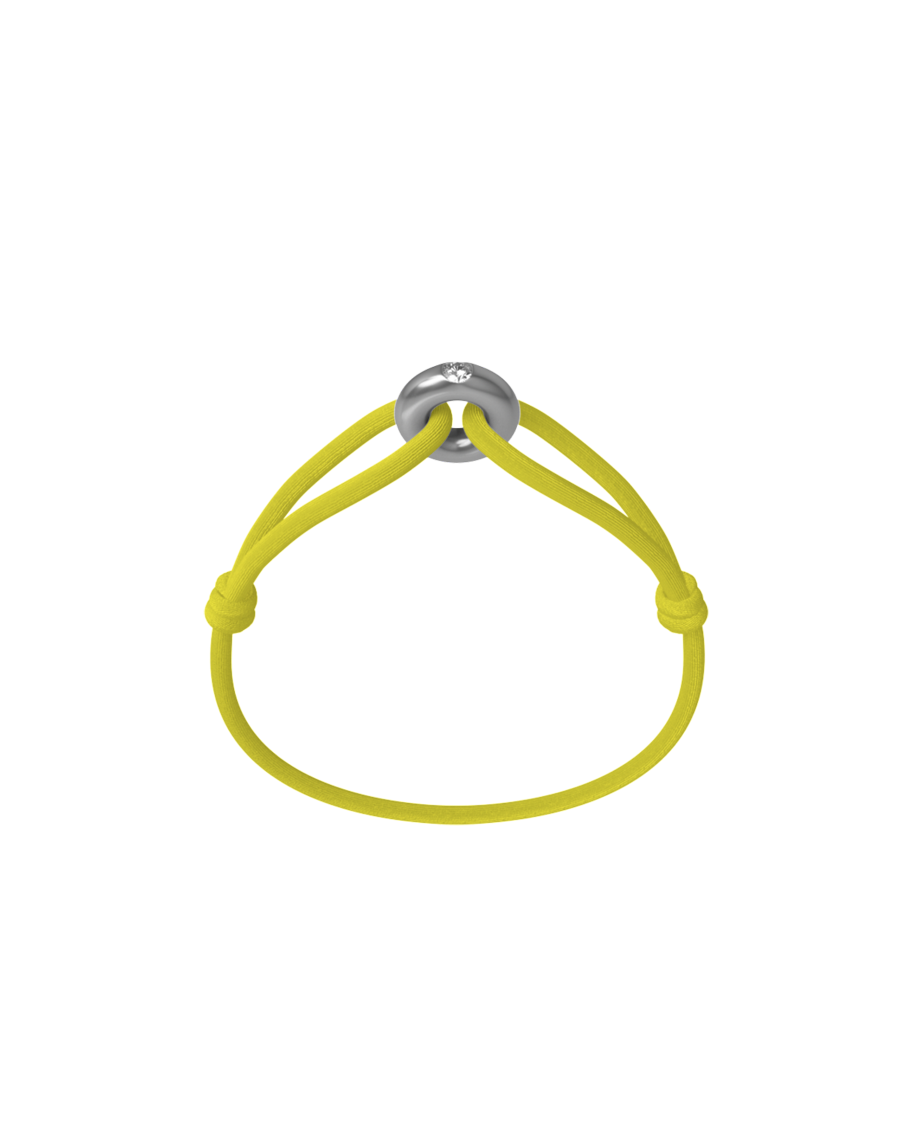 Silver Soho Diamond Cord Bracelet