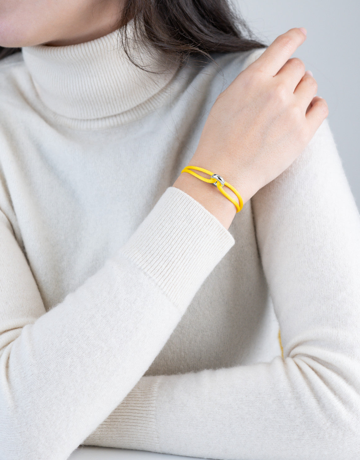 Silver Soho Cord Bracelet