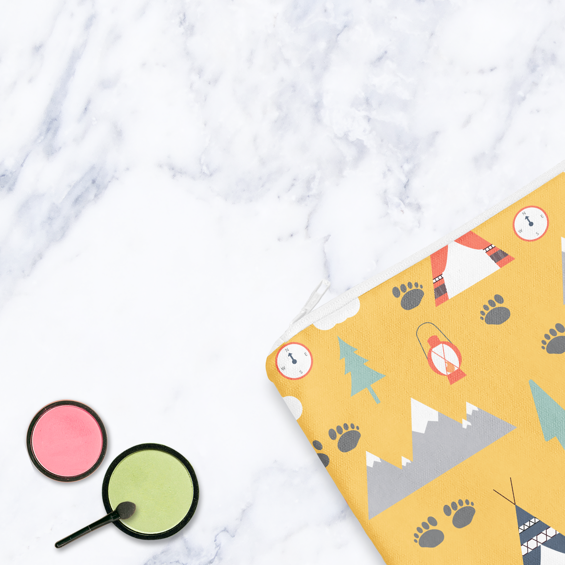 Adventure Camping Makeup Bag Handmade Cosmetic Pouch