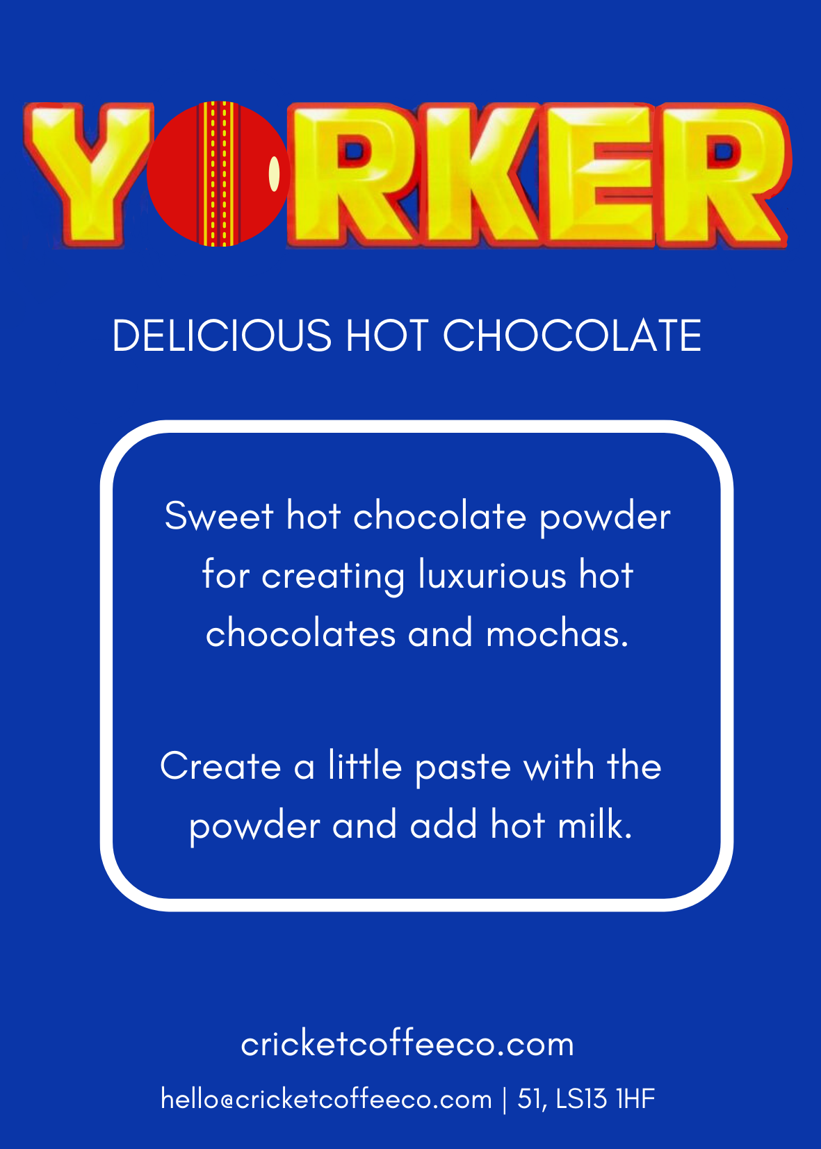 Hot Chocolate Powder - Yorker