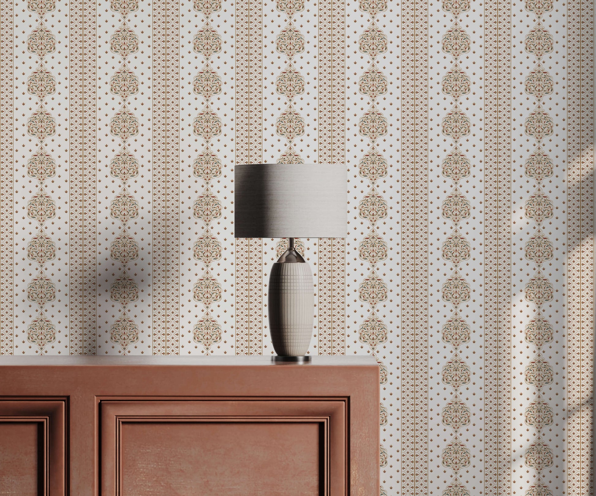Damask Stripe Wallpaper
