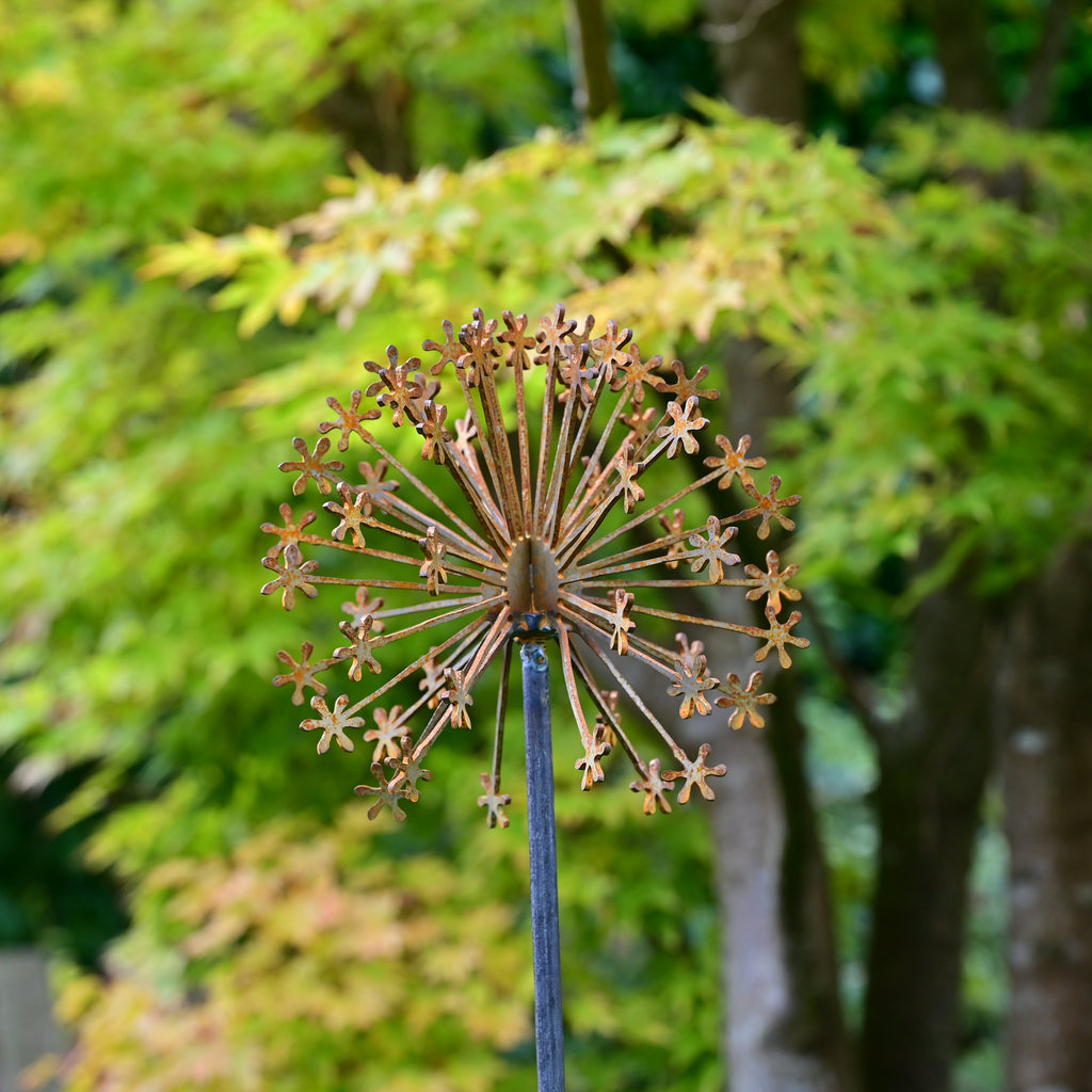 Rusty Metal Allium Flower