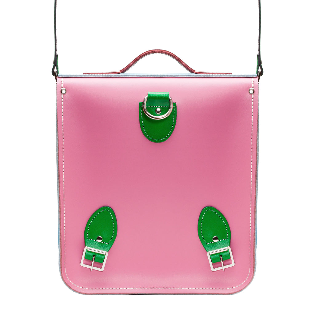 Handmade Leather City Backpack Classic Kaleidoscope