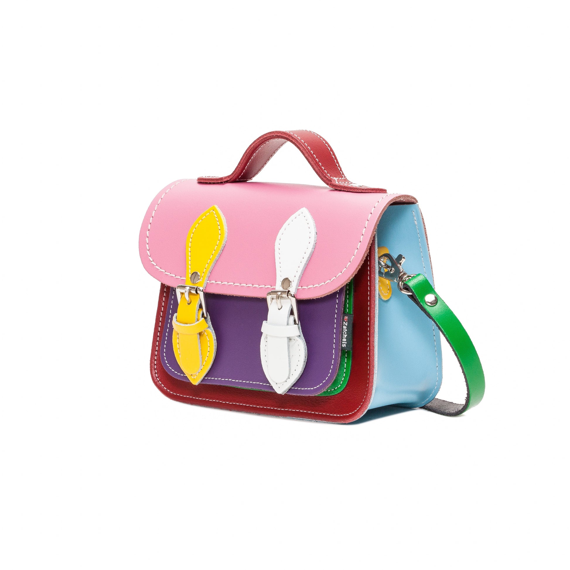 Handmade Leather Micro Satchel Classic Kaleidoscope