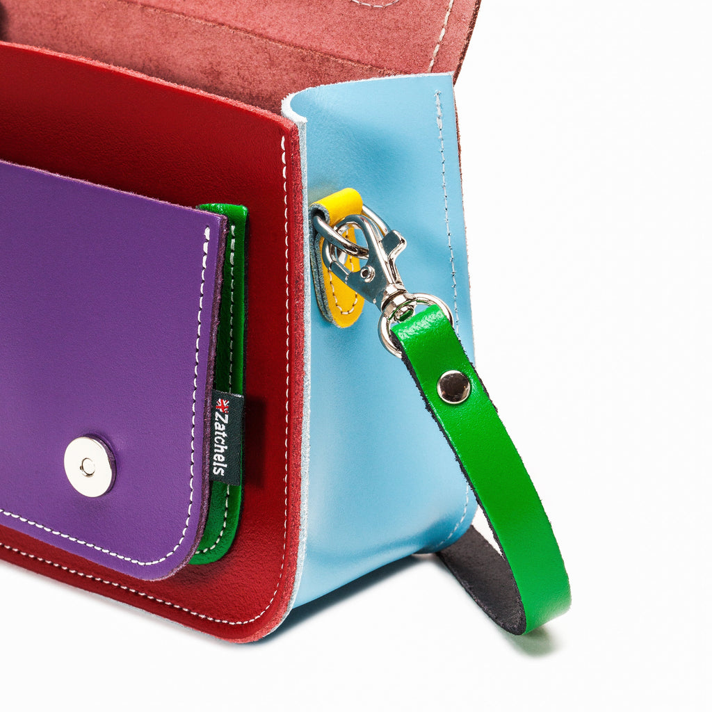 Handmade Leather Micro Satchel Classic Kaleidoscope