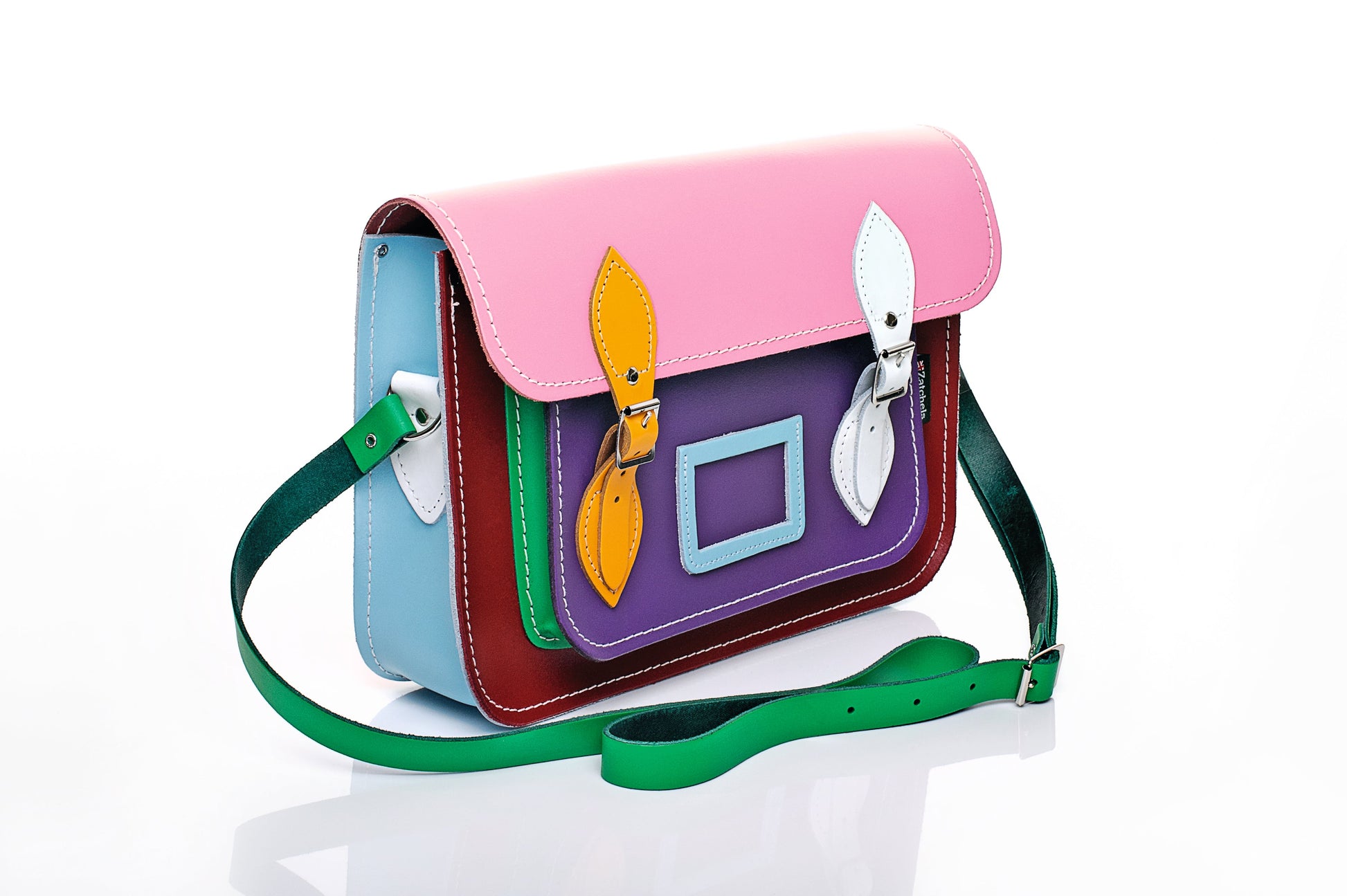 Handmade Leather Satchel Classic Kaleidoscope