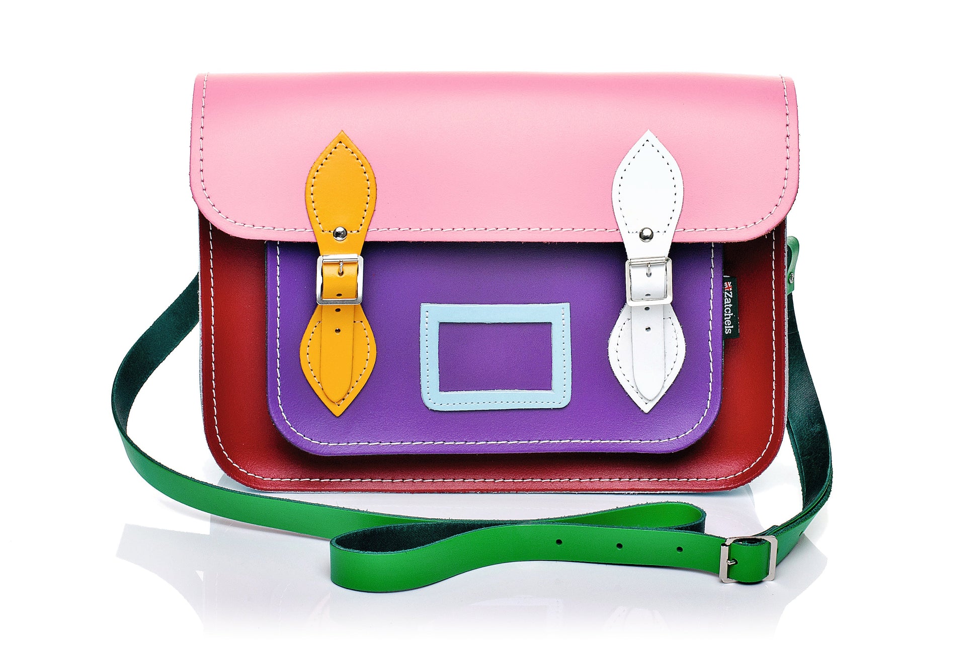 Handmade Leather Satchel Classic Kaleidoscope