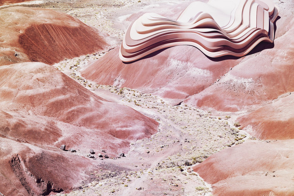 Dreamscapes and Artificial Architecture Digital Art Print