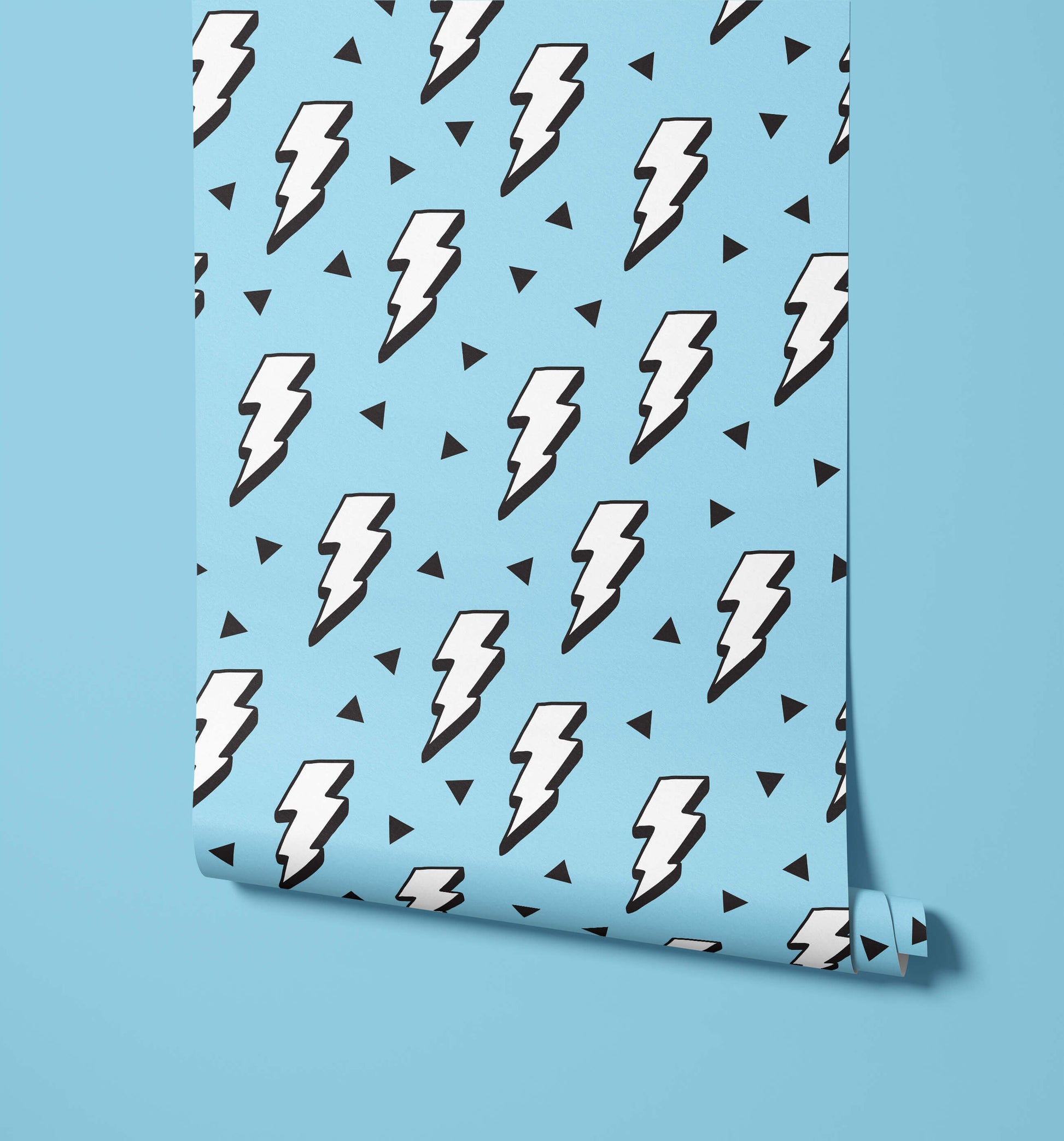 Lightning Bolt Children's Wallpaper