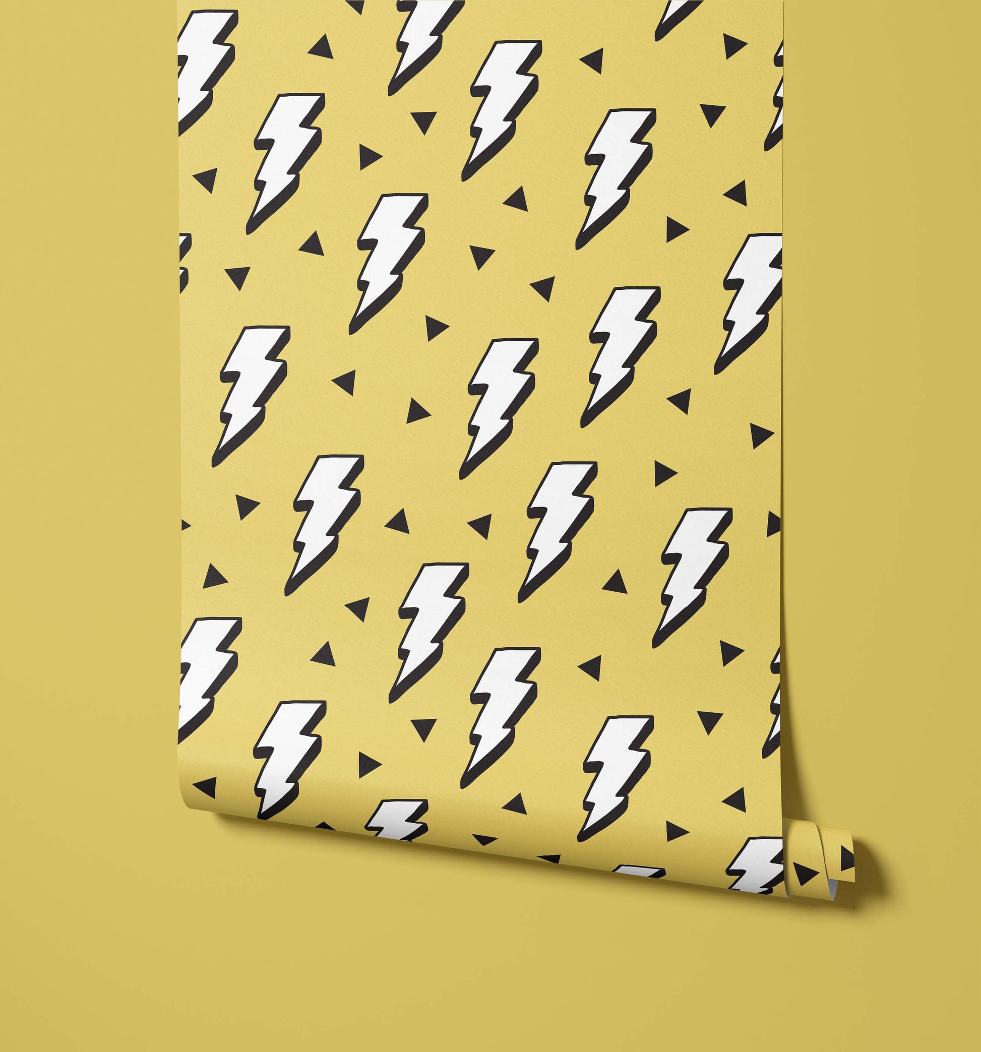 Lightning Bolt Children's Wallpaper