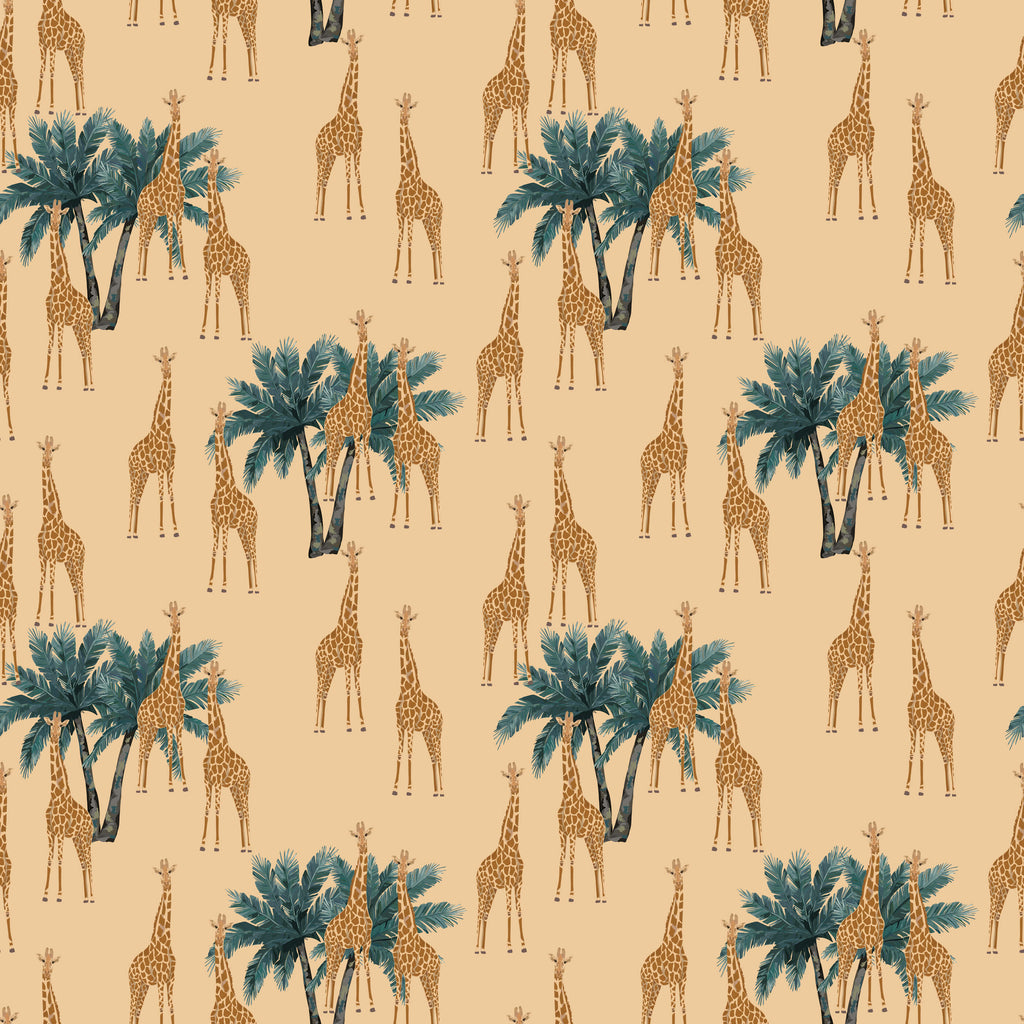 Zohra Giraffe Pattern Wallpaper