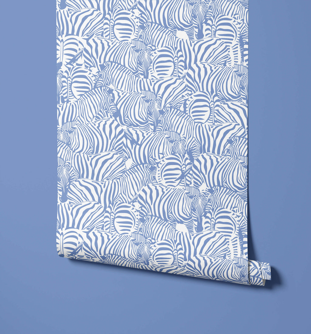 Monochrome Zebra Wallpaper