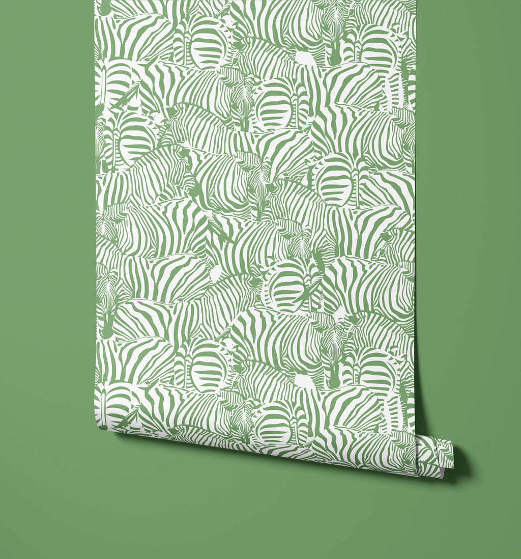 Monochrome Zebra Wallpaper