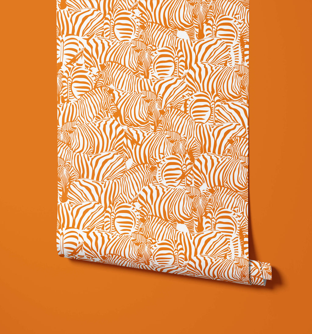 Monochrome Zebra Wallpaper