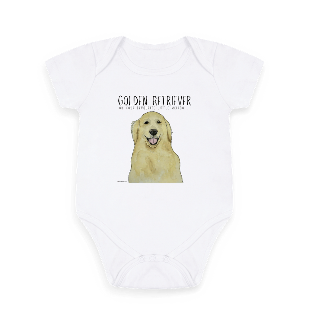 Golden Retriever Baby Bodysuit for Little Ones with Big Puppy Energy