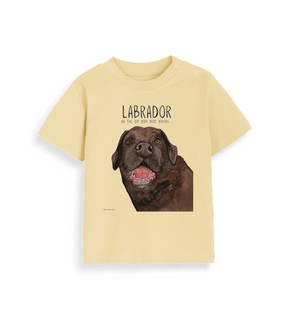 Baby's First Chocolate Labrador Tee Tiny Tummy Big Appetite