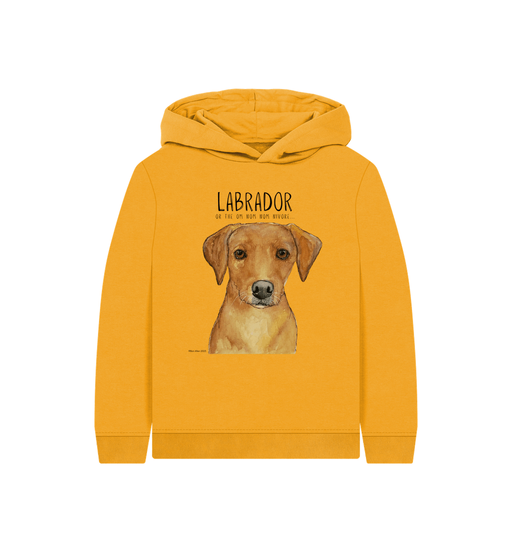 Fox Red Labrador Kids Hoodie Snack Mode Activated