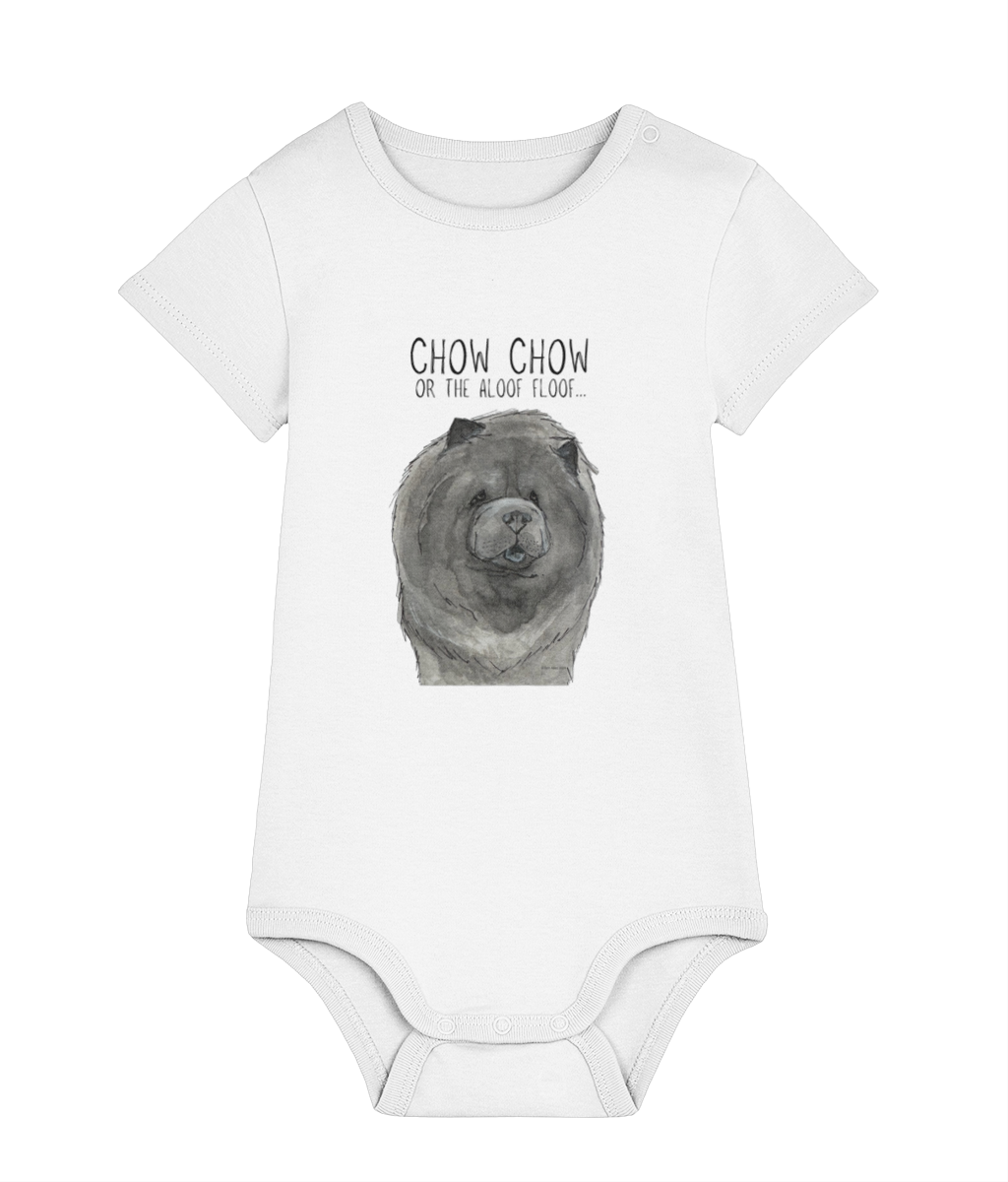 Blue Chow Chow Baby Bodysuit for Little Dog Lovers