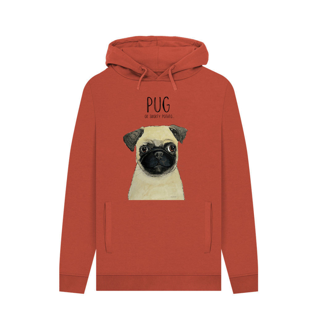 Snorty Potato Men's Hoodie Cozy Funny Pug