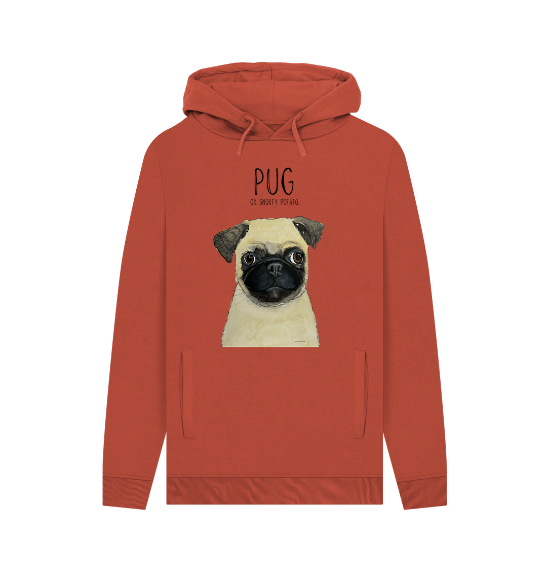 Snorty Potato Men's Hoodie Cozy Funny Pug