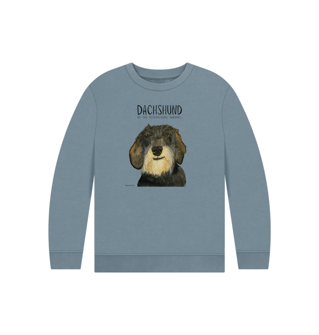 Wire Haired Dog Kids Sweatshirt Ethically Made