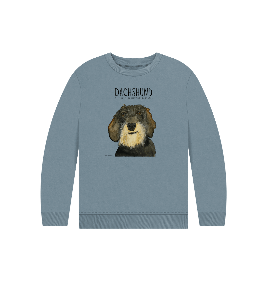 Wire Haired Dog Kids Sweatshirt Ethically Made