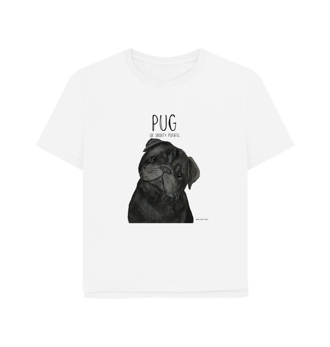 Snorty Potato Women's Relaxed Fit Tee Pug Life