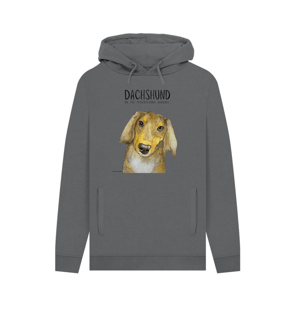Long Haired Dachshund Hoodie Small Legs Big Attitude
