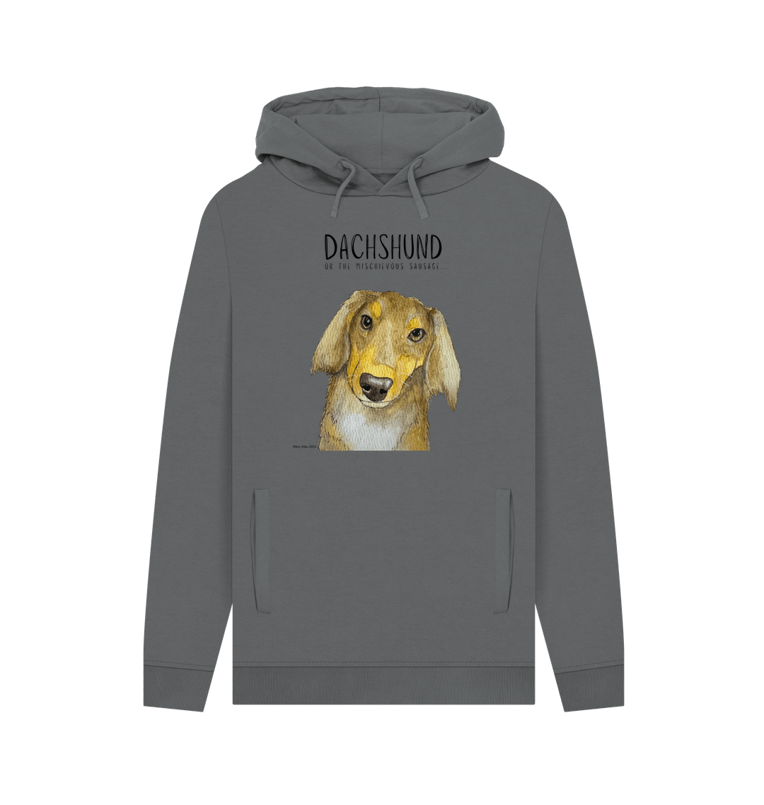 Long Haired Dachshund Hoodie Small Legs Big Attitude