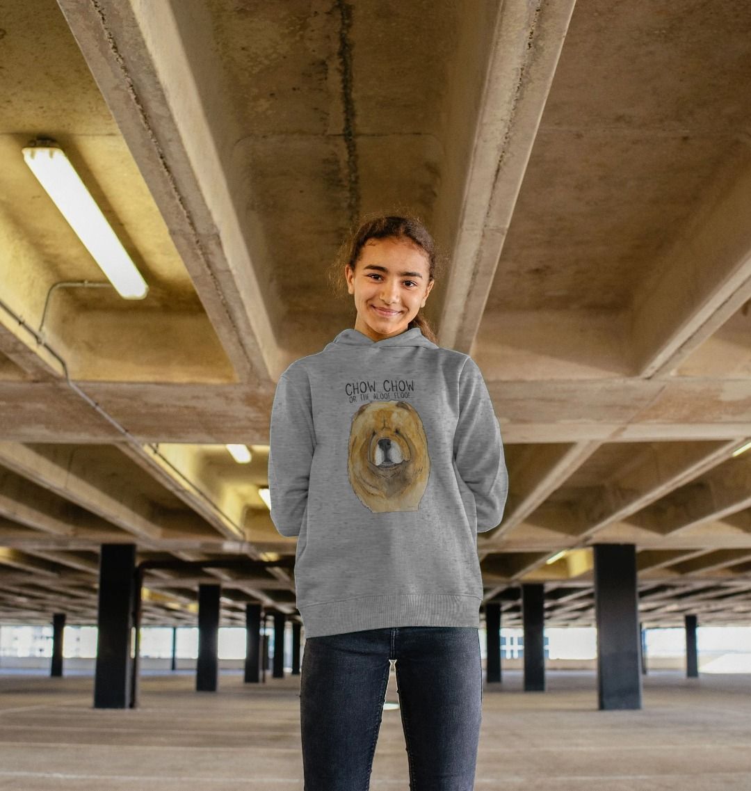 Red Chow Chow Kids Hoodie