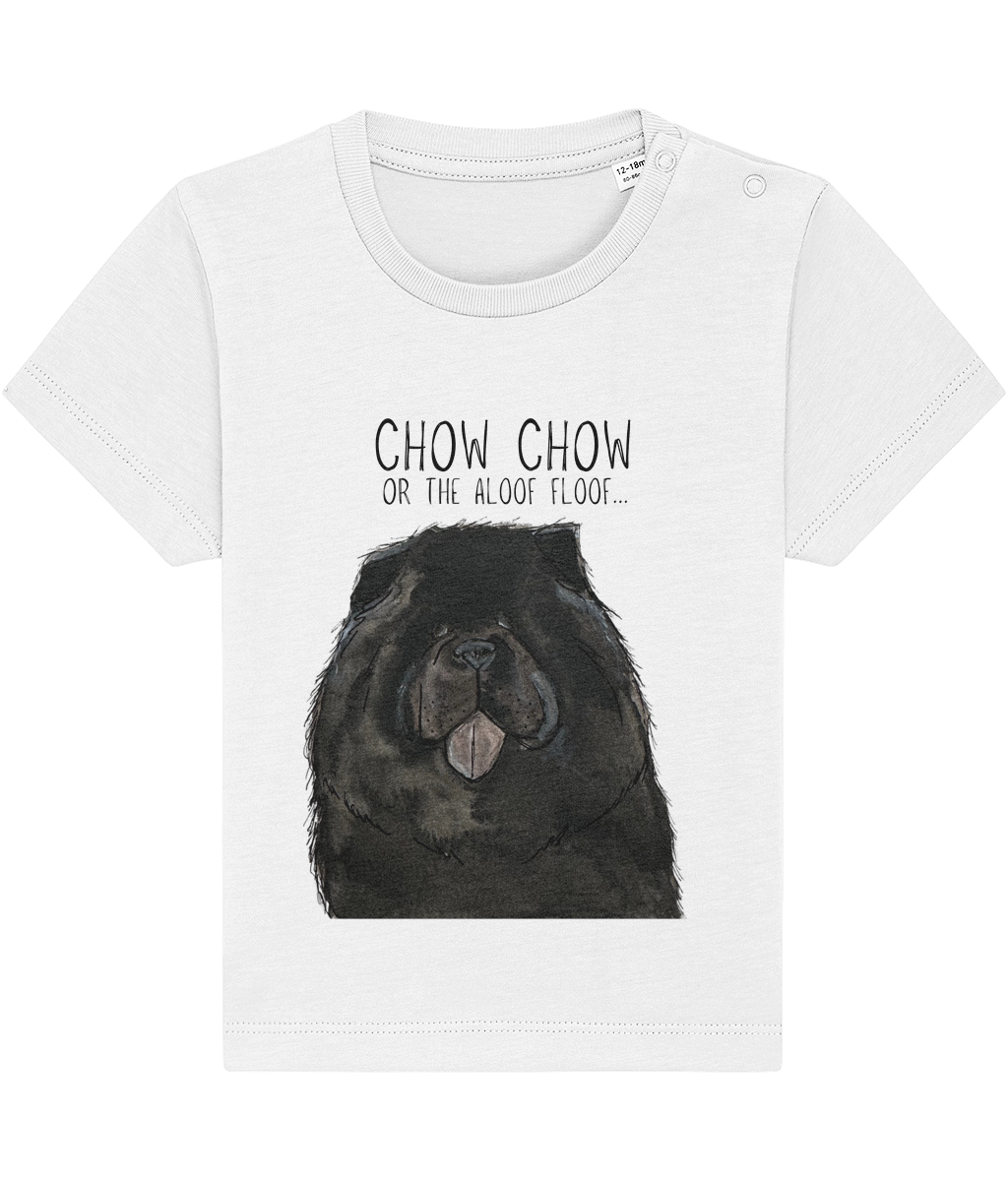 Adorable Black Chow Chow Baby T-Shirt Cute Dog-Themed Tee for Little Ones
