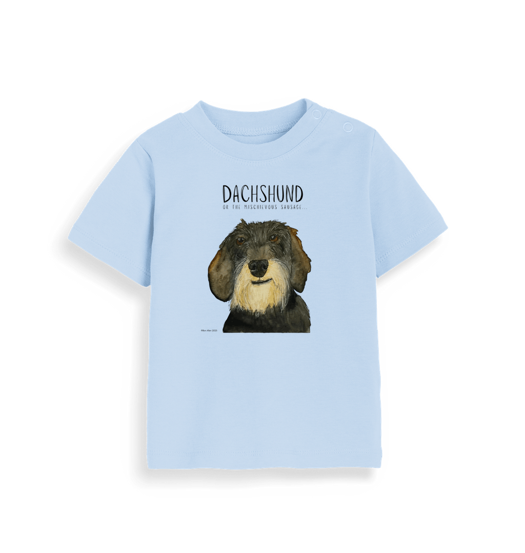 Organic Wire Haired Dachshund Baby Tee