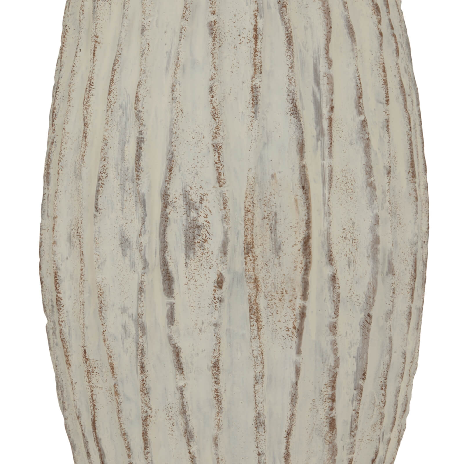 White ceramic Lorenza large fin vase with geometric texture, 49cm tall, contemporary home decor centerpiece by Sostter at brixbailey.com