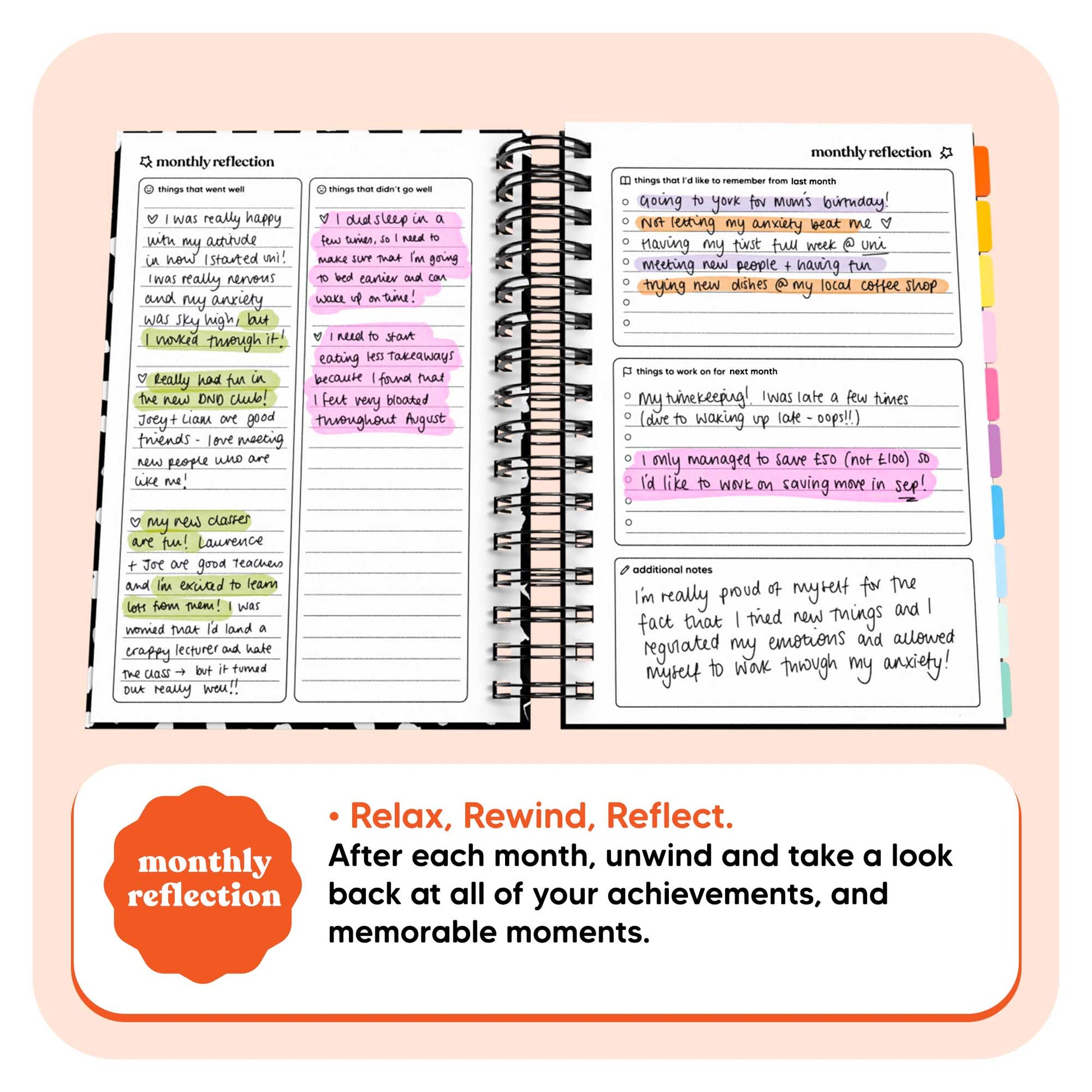 Undated Academic Spiral Journal A5