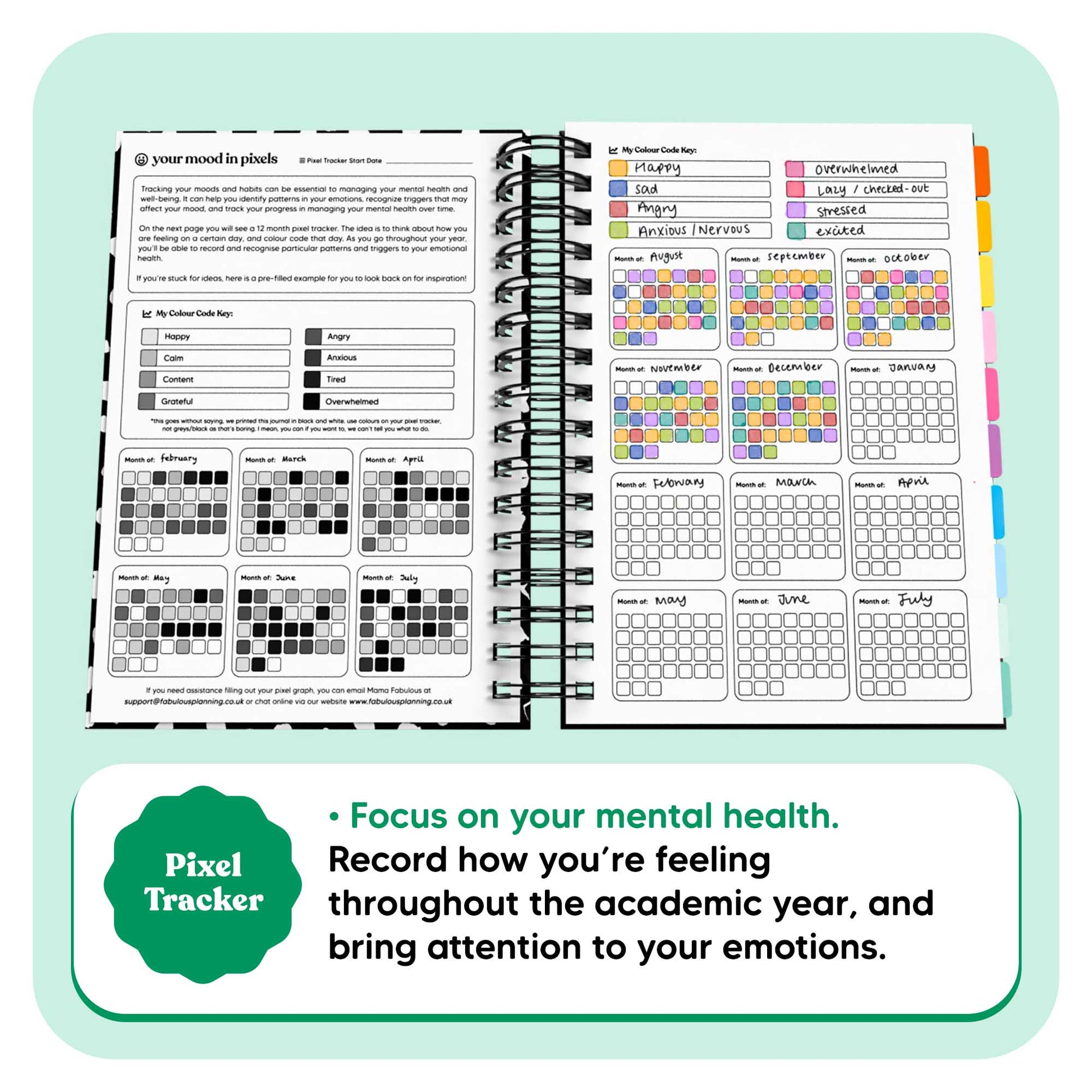 Undated Academic Spiral Journal A5